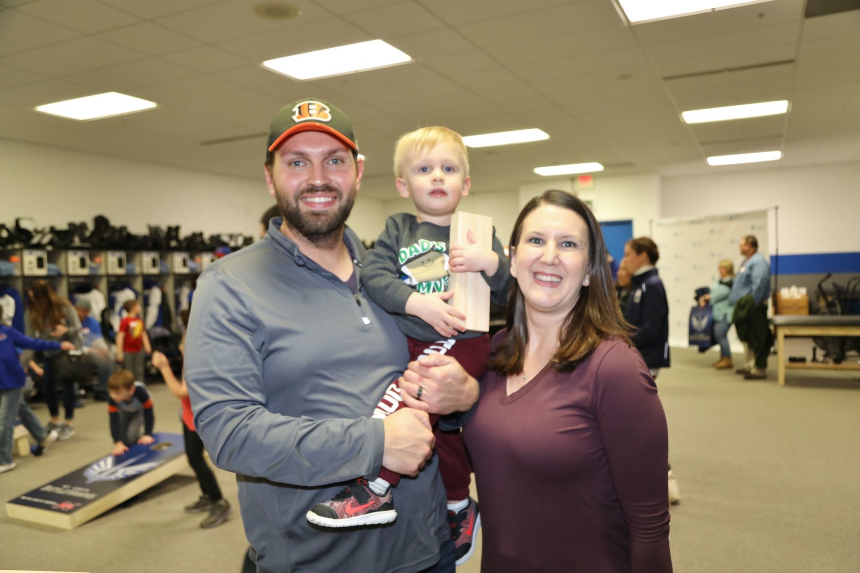 Brian, Jackson and Jennifer Riley